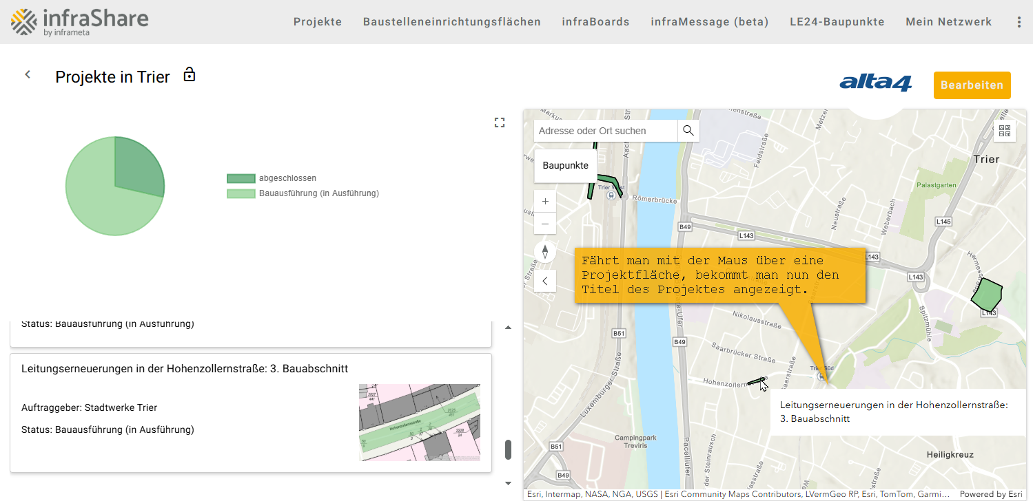 Wertvolle Anwendungserweiterungen in den infraShare Releases 2.19.1 und 2.19.4 