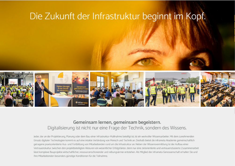 inframeta Akademie: Weiterbildung und Austausch im Tiefbau