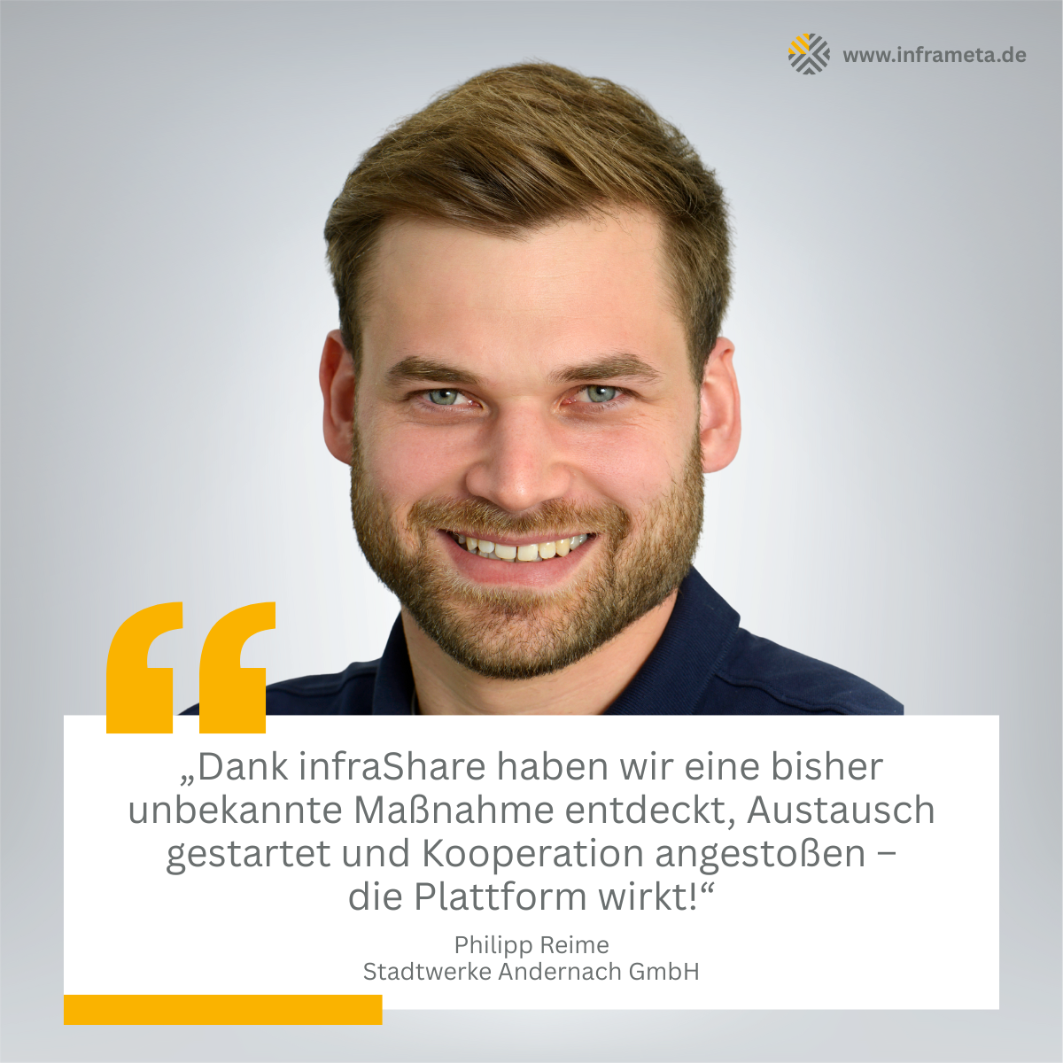 Kundenstimme bestätigt: infraShare wirkt!